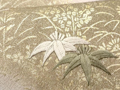 平和屋着物■訪問着 刺繍 道長文 暈し染め 金彩 正絹 逸品 CABC3930fb
