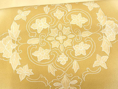 平和屋着物■訪問着 刺繍 正倉院花文 暈し染め 正絹 逸品 CABC3933fb