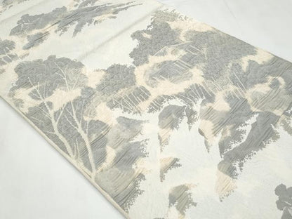 平和屋着物◎六通柄袋帯　風景文　正絹　逸品　CABC3941fb