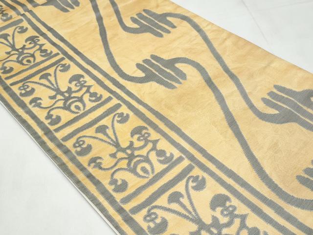 平和屋着物◎六通柄袋帯　花間道　正絹　逸品　CABC3944fb