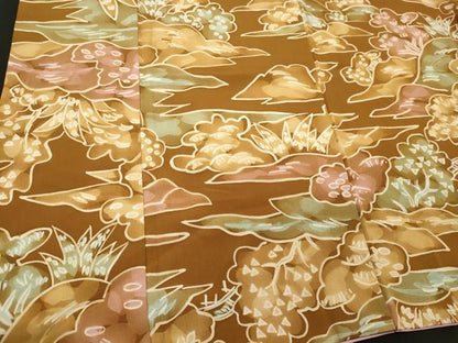 平和屋着物■上質な小紋 ろうけつ染め 草木文 正絹 逸品 CABC4051oy