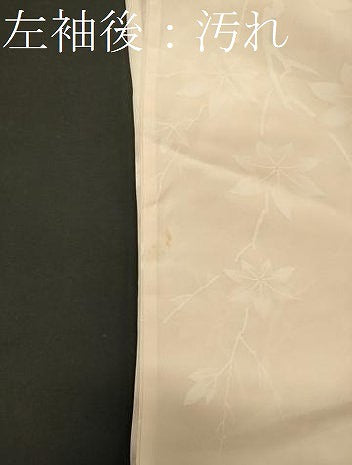 平和屋着物■長襦袢　無双仕立て　枝楓地紋　暈し染め　正絹　逸品　CABC4052oy