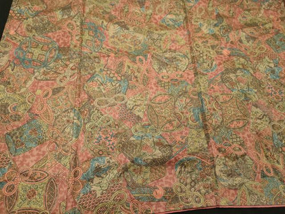 平和屋着物■上質な小紋 吉祥花文 正絹 逸品 CABC4076oy