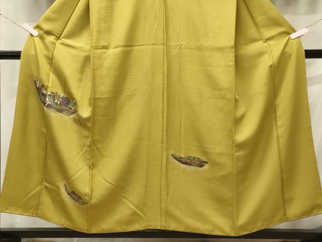 平和屋着物■訪問着 人物文 船 金彩 正絹 逸品 CABC4082oy