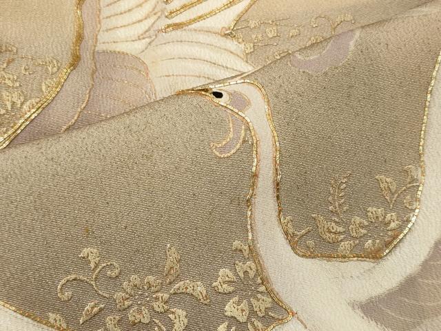 平和屋着物■豪華黒留袖　駒刺繍　鳳凰文　暈し染め　金銀彩　正絹　逸品　CABC4099oy