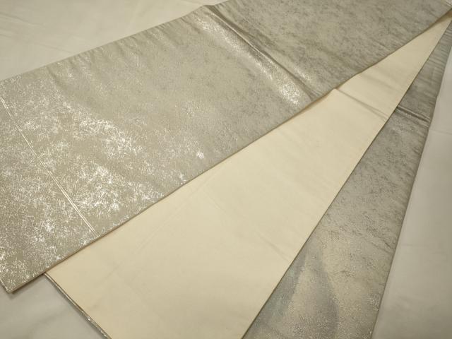 平和屋着物◎太鼓柄袋帯　遠山飛鶴文　金彩　正絹　逸品　CABC4164oy