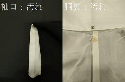 平和屋着物■豪華黒留袖　駒刺繍　屏風群鶴松文　金彩　正絹　逸品　CABC4240oy