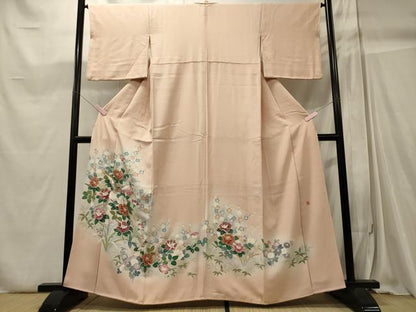 平和屋着物■豪華色留袖　友禅　作家物　花鳥文　暈し染め　金彩　正絹　逸品　CABC4255oy