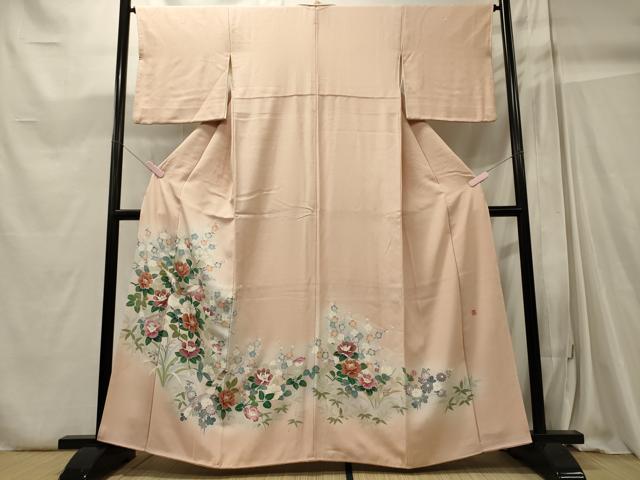 平和屋着物■豪華色留袖　友禅　作家物　花鳥文　暈し染め　金彩　正絹　逸品　CABC4255oy