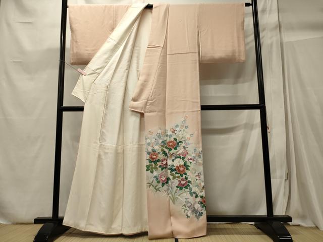 平和屋着物■豪華色留袖　友禅　作家物　花鳥文　暈し染め　金彩　正絹　逸品　CABC4255oy