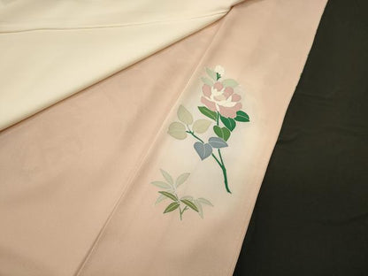 平和屋着物■豪華色留袖　友禅　作家物　花鳥文　暈し染め　金彩　正絹　逸品　CABC4255oy