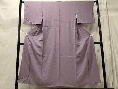 平和屋着物■上質な色無地 浅紫色 正絹 逸品 CABC4263oy