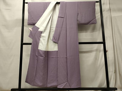 平和屋着物■上質な色無地 浅紫色 正絹 逸品 CABC4263oy