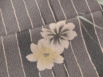 平和屋着物■小紋 草花間道 洗える着物 CABC4291oy