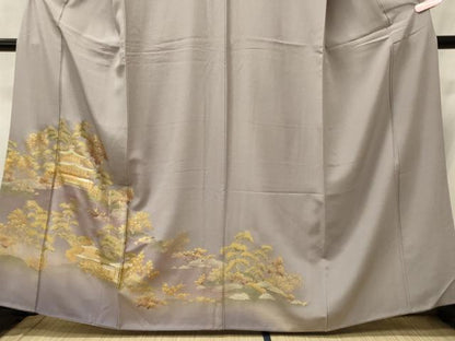 平和屋着物■訪問着 風景松文 金彩 正絹 逸品 CABC4320oy
