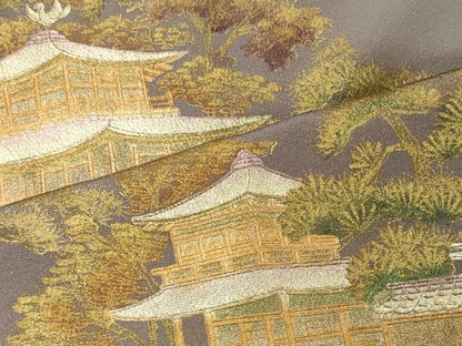 平和屋着物■訪問着 風景松文 金彩 正絹 逸品 CABC4320oy