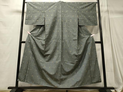 平和屋着物■上質な紬　舞葉文　正絹　逸品　CABC4338oy
