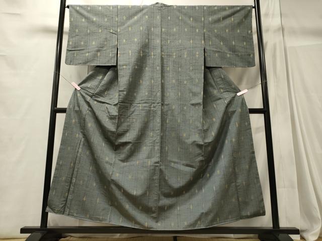 平和屋着物■上質な紬　舞葉文　正絹　逸品　CABC4338oy