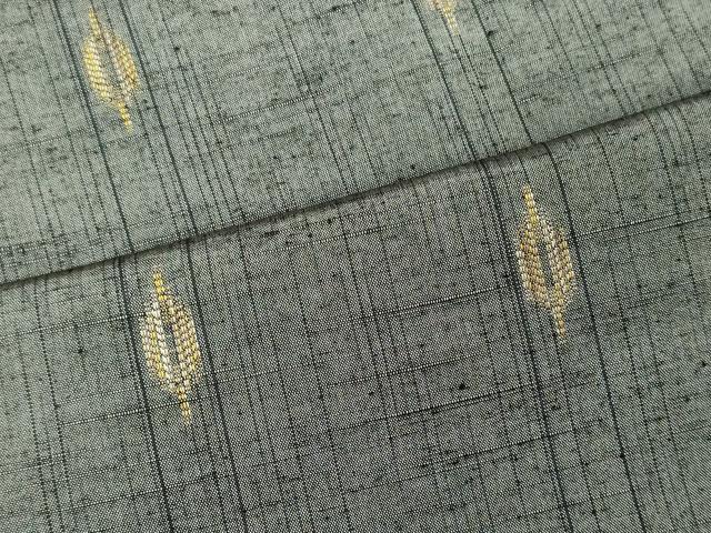 平和屋着物■上質な紬　舞葉文　正絹　逸品　CABC4338oy