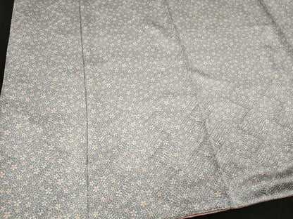 平和屋着物■上質な小紋　花唐草文　正絹　逸品　CABC4343oy