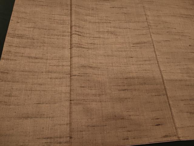 平和屋着物■上質な紬 赤白橡色 正絹 逸品 CABC4344oy