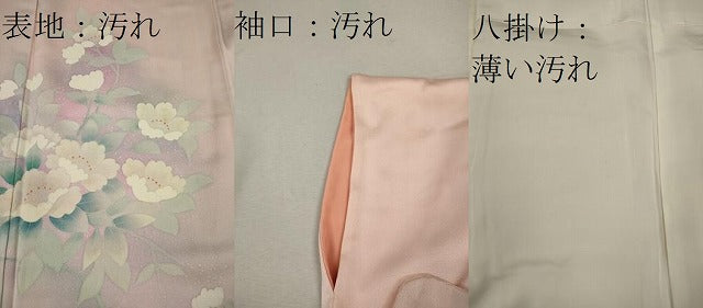 平和屋着物■訪問着 枝花文 暈し染め 正絹 逸品 CABC4367oy
