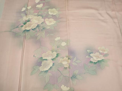 平和屋着物■訪問着 枝花文 暈し染め 正絹 逸品 CABC4367oy