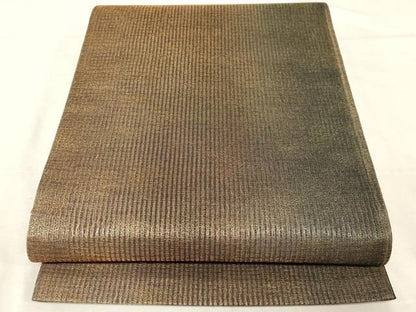 平和屋着物▼六通柄袋帯 霞文 金糸 正絹 逸品 未使用 CABC4593dy