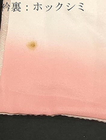 平和屋着物■訪問着 亀甲草花文 暈し染め 金彩 反端付き 正絹 逸品 CABC4611dy