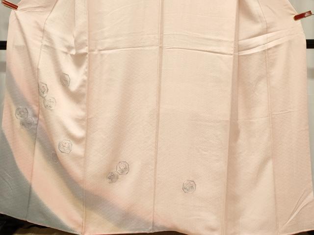 平和屋着物■訪問着 亀甲草花文 暈し染め 金彩 反端付き 正絹 逸品 CABC4611dy