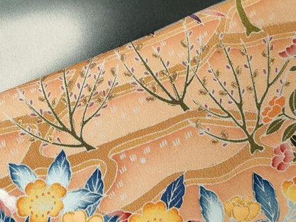 平和屋着物■豪華黒留袖　友禅　作家物　風景文　暈し染め　金彩　正絹　逸品　CABC4624dy
