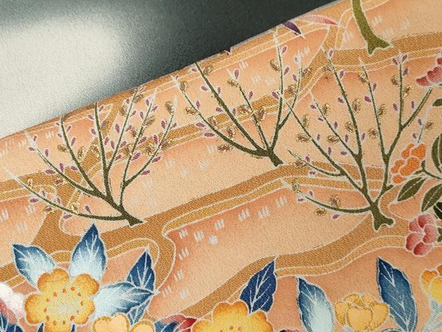 平和屋着物■豪華黒留袖　友禅　作家物　風景文　暈し染め　金彩　正絹　逸品　CABC4624dy