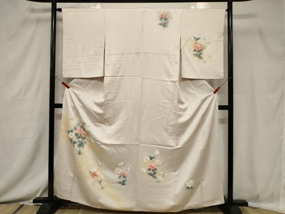 平和屋着物■訪問着 草花文 暈し染め 金彩 やまと誂製 正絹 逸品 CABC4626dy
