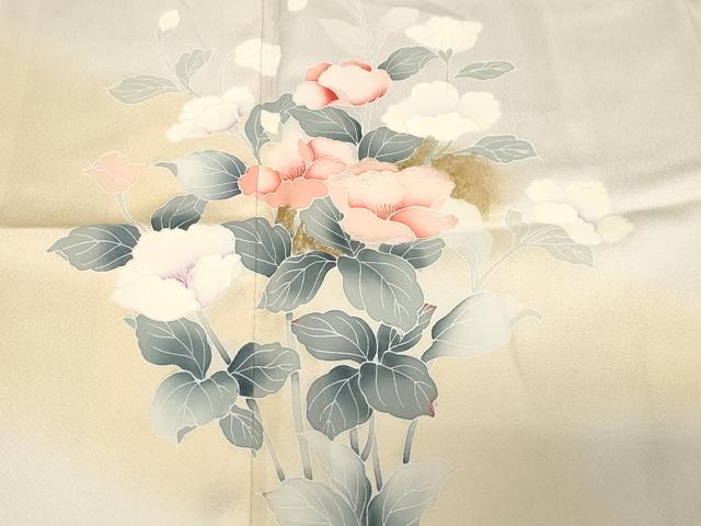 平和屋着物■訪問着 草花文 暈し染め 金彩 やまと誂製 正絹 逸品 CABC4626dy
