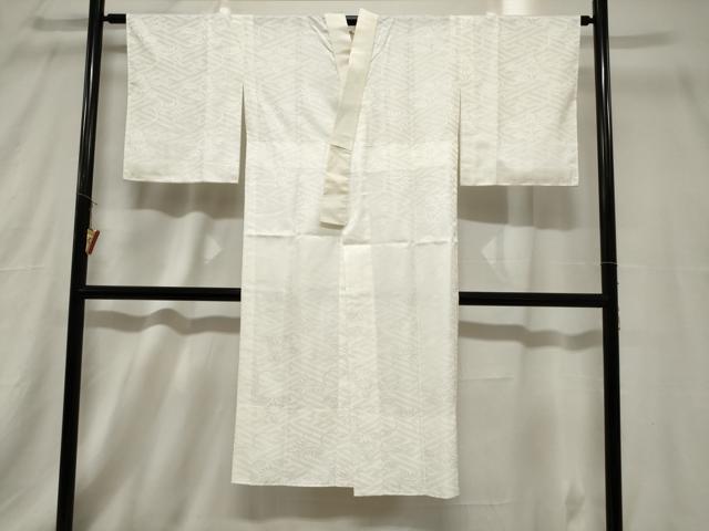 平和屋着物■長襦袢　無双仕立て　草花地紋　洗える着物　CABC4640dy