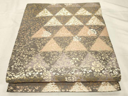 平和屋着物●両面 全通柄袋帯 作家物 響 唐華 金糸 正絹 逸品 CABC4643dy