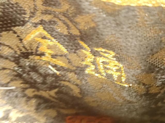 平和屋着物●両面 全通柄袋帯 作家物 響 唐華 金糸 正絹 逸品 CABC4643dy