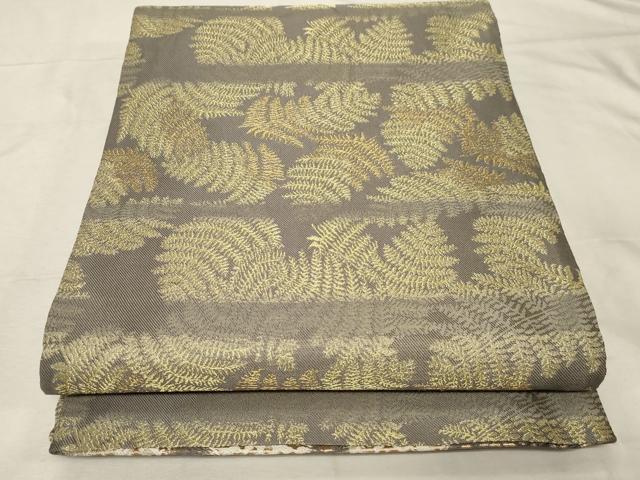 平和屋着物●両面 全通柄袋帯 作家物 響 唐華 金糸 正絹 逸品 CABC4643dy
