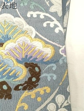 平和屋着物●西陣　六通柄袋帯　松竹梅丸文　金糸　正絹　逸品　CABC4651dy