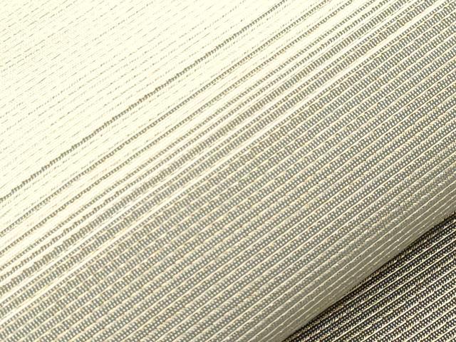 平和屋着物▽両面 全通柄袋帯 スリーシーズン 春夏秋 櫛織 格子柄 金糸 正絹 逸品 CABC4689dy
