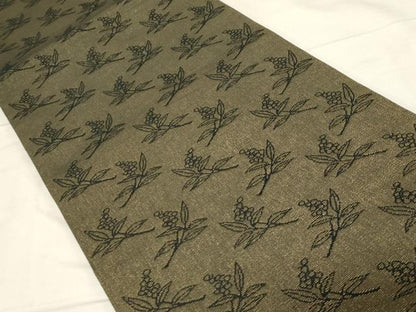 平和屋着物▽両面 六通柄袋帯 スリーシーズン 春夏秋 櫛織 梟 金銀糸 正絹 逸品 CABC4696dy