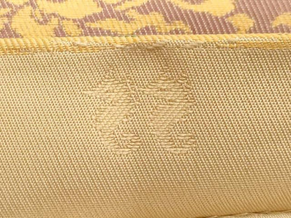 平和屋着物●名物裂一筋 西陣・あらいそ謹製 全通柄袋帯 横段兎花文 金糸 正絹 逸品 CABC4710dy