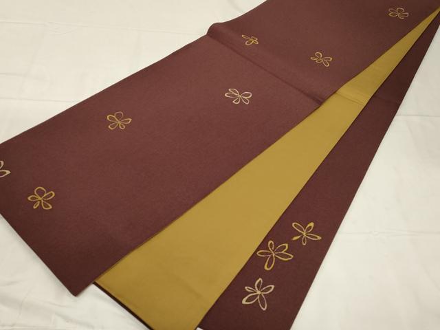 平和屋着物●六通柄袋帯 舞花文 鬼しぼ縮緬 正絹 逸品 CABC4720dy