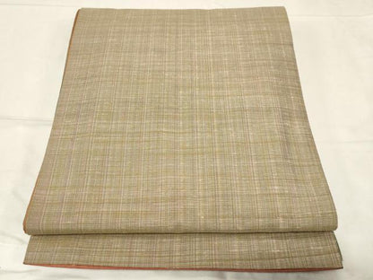 平和屋着物●菅原工房 菅原結作 漢方染紬 両方向 両面 全通柄袋帯 霞文 正絹 逸品 CABC4727dy
