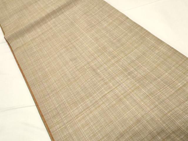 平和屋着物●菅原工房 菅原結作 漢方染紬 両方向 両面 全通柄袋帯 霞文 正絹 逸品 CABC4727dy