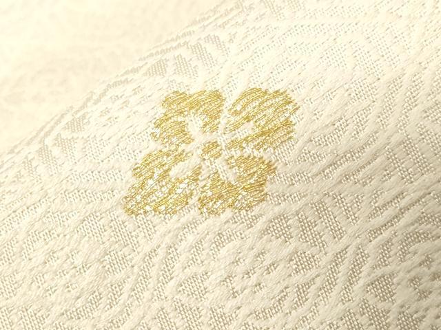 平和屋着物●六通柄袋帯 唐織 渓谷四季花筏 金銀糸 正絹 逸品 CABC4728dy