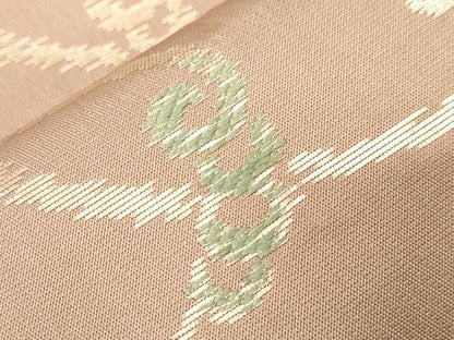 平和屋着物●六通柄 本袋帯 葡萄唐草錦 金銀糸 正絹 逸品 CABC4736dy