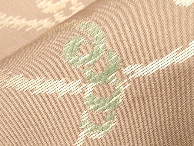 平和屋着物●六通柄 本袋帯 葡萄唐草錦 金銀糸 正絹 逸品 CABC4736dy