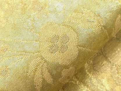 平和屋着物●西陣織 陰山織物謹製 箔屋清兵衛 六通柄袋帯 更紗花唐草文 金彩 引箔 正絹 逸品 CABC4748dy