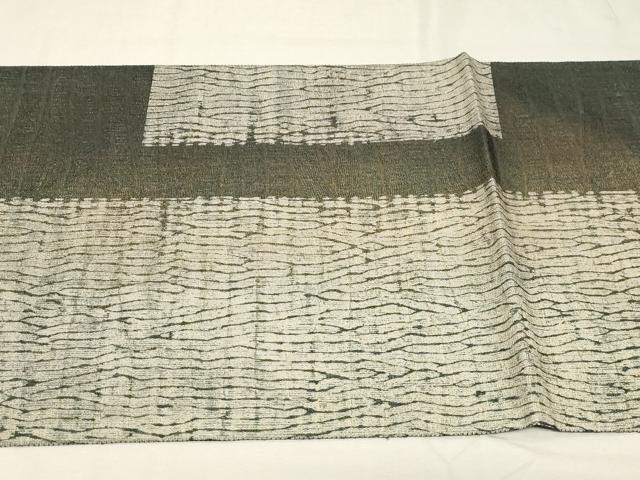 平和屋着物▽両面 六通柄袋帯 スリーシーズン 春夏秋 杢目文 金糸 正絹 逸品 CABC4769dy